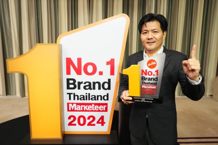 “ดีโด้” สร้างปรากฏการณ์ผู้นำตลาดน้ำผลไม้ (Non 100%) ครองใจผู้บริโภคต่อเนื่อง 6 ปีซ้อน คว้ารางวัล Marketeer No.1 Brand Thailand 2023 -2024