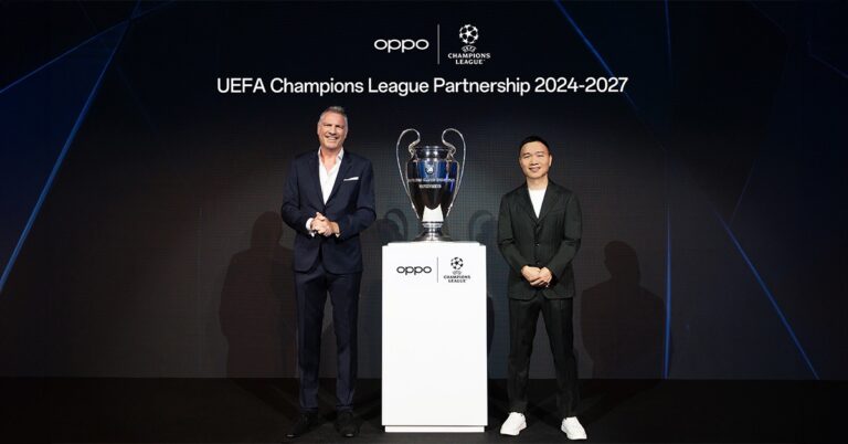 OPPO ผนึกพันธมิตร UEFA ต่อสัญญาอีกสามฤดูกาล